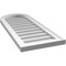 Ekena Millwork Round Top Surface Mount PVC Gable Vent w/ 2"W x 1-1/2"P Brickmould Frame, 14"W x 34"H GVPRT14X3402SN - alternate 2